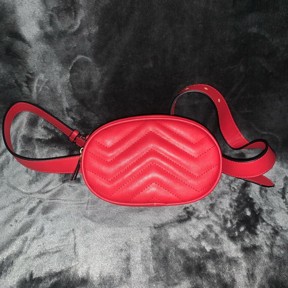 Red fanny pack from Amazon